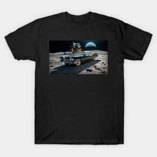 1959 Cadillac Coupe DeVille on the Moon T-Shirt